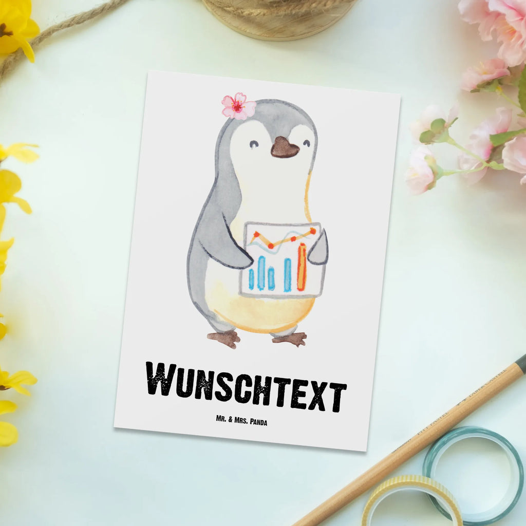 Personalisierte Postkarte Wirtschaftsanalytikerin mit Herz Postkarte mit Namen, Postkarte bedrucken, Postkarte mit Wunschtext, Postkarte personalisierbar, Geschenkkarte mit Namen, Grußkarte mit Namen, Karte mit Namen, Einladung mit Namen, Ansichtskarte mit Namen, Geschenkkarte mit Wunschtext, Grußkarte mit Wunschtext, Karte mit Wunschtext, Einladung mit Wunschtext, Ansichtskarte mit Wunschtext, Beruf, Ausbildung, Jubiläum, Abschied, Rente, Kollege, Kollegin, Geschenk, Schenken, Arbeitskollege, Mitarbeiter, Firma, Danke, Dankeschön