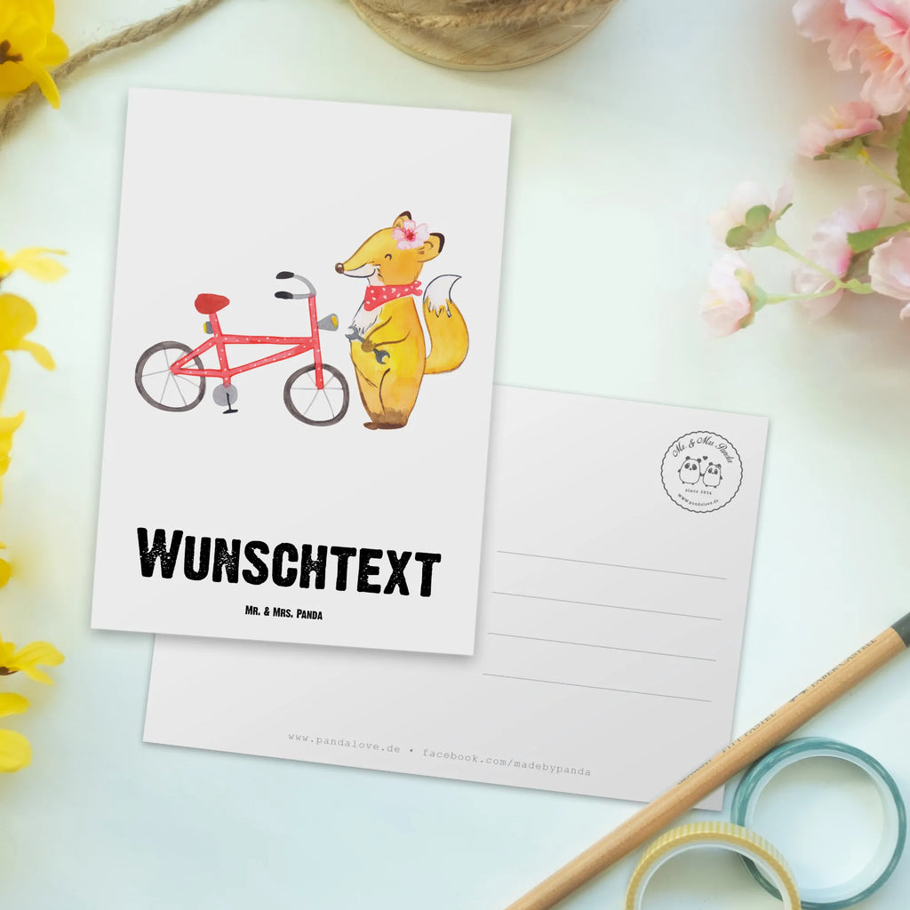 Personalisierte Postkarte Zweirad Mechatronikerin mit Herz Postkarte mit Namen, Postkarte bedrucken, Postkarte mit Wunschtext, Postkarte personalisierbar, Geschenkkarte mit Namen, Grußkarte mit Namen, Karte mit Namen, Einladung mit Namen, Ansichtskarte mit Namen, Geschenkkarte mit Wunschtext, Grußkarte mit Wunschtext, Karte mit Wunschtext, Einladung mit Wunschtext, Ansichtskarte mit Wunschtext, Beruf, Ausbildung, Jubiläum, Abschied, Rente, Kollege, Kollegin, Geschenk, Schenken, Arbeitskollege, Mitarbeiter, Firma, Danke, Dankeschön