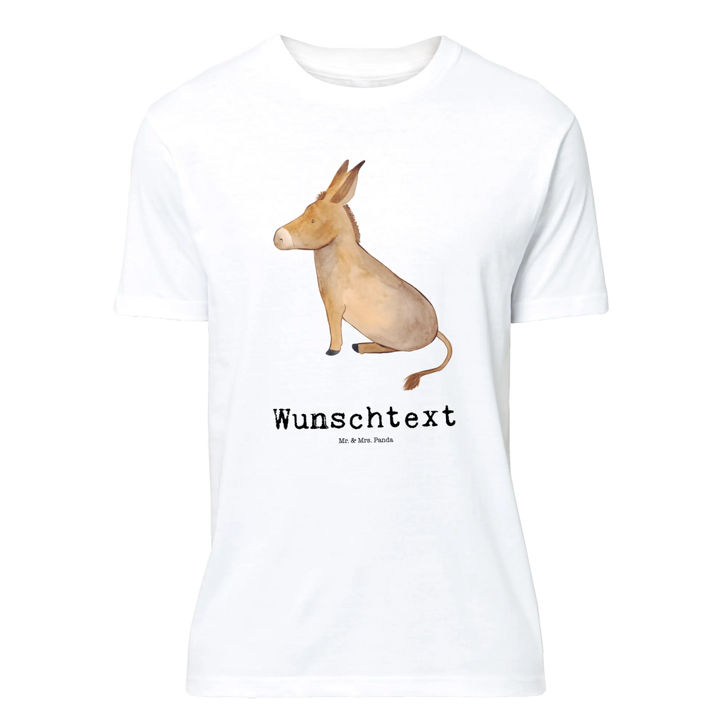 Personalisiertes T-Shirt Esel T-Shirt Personalisiert, T-Shirt mit Namen, T-Shirt mit Aufruck, Männer, Frauen, Wunschtext, Bedrucken, Tiermotive, Gute Laune, lustige Sprüche, Tiere, Esel, Weisheit, Lebensmut, Lebensglück, Ziel, Lebensziel, Mut, erfolg, tapferkeit, positive gedanken, zuversicht