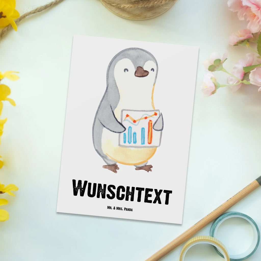 Personalisierte Postkarte Wirtschaftsanalytiker mit Herz Postkarte mit Namen, Postkarte bedrucken, Postkarte mit Wunschtext, Postkarte personalisierbar, Geschenkkarte mit Namen, Grußkarte mit Namen, Karte mit Namen, Einladung mit Namen, Ansichtskarte mit Namen, Geschenkkarte mit Wunschtext, Grußkarte mit Wunschtext, Karte mit Wunschtext, Einladung mit Wunschtext, Ansichtskarte mit Wunschtext, Beruf, Ausbildung, Jubiläum, Abschied, Rente, Kollege, Kollegin, Geschenk, Schenken, Arbeitskollege, Mitarbeiter, Firma, Danke, Dankeschön