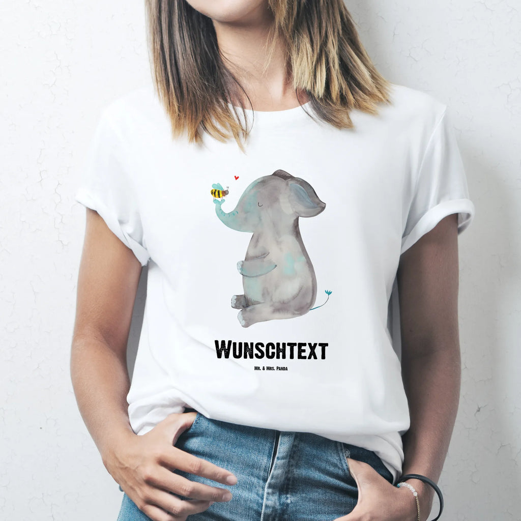 Personalisiertes T-Shirt Elefant Biene T-Shirt Personalisiert, T-Shirt mit Namen, T-Shirt mit Aufruck, Männer, Frauen, Wunschtext, Bedrucken, Tiermotive, Gute Laune, lustige Sprüche, Tiere, Elefant, Biene, Liebe, Liebesbeweis, Jahrestag, Liebesgeschenk, Heiratsantrag, Hochzeitsgeschenk, Liebesspruch