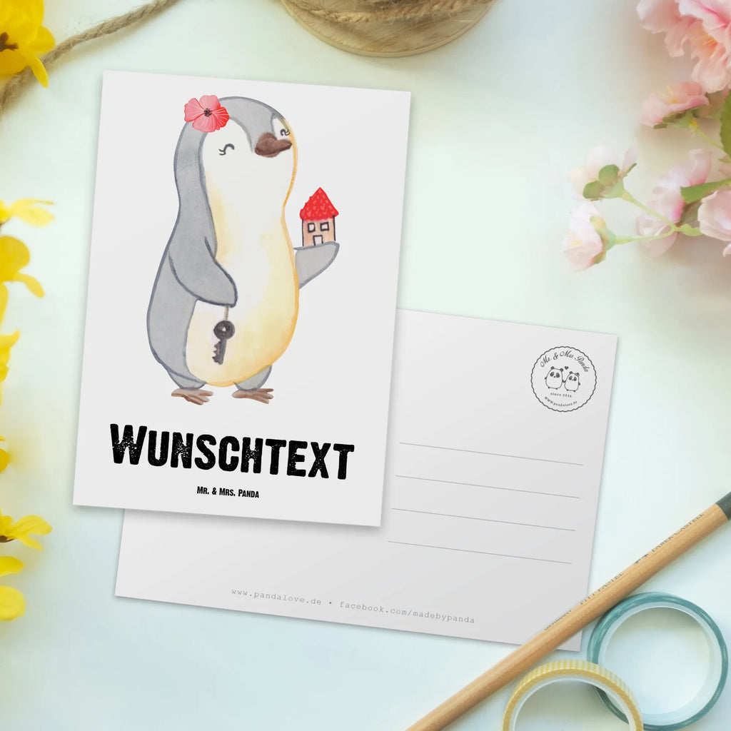 Personalisierte Postkarte Immobilienkauffrau mit Herz Postkarte mit Namen, Postkarte bedrucken, Postkarte mit Wunschtext, Postkarte personalisierbar, Geschenkkarte mit Namen, Grußkarte mit Namen, Karte mit Namen, Einladung mit Namen, Ansichtskarte mit Namen, Geschenkkarte mit Wunschtext, Grußkarte mit Wunschtext, Karte mit Wunschtext, Einladung mit Wunschtext, Ansichtskarte mit Wunschtext, Beruf, Ausbildung, Jubiläum, Abschied, Rente, Kollege, Kollegin, Geschenk, Schenken, Arbeitskollege, Mitarbeiter, Firma, Danke, Dankeschön, Immobilienmaklerin, Immobilienhändlerin, Immobilienkauffrau, Immobilienbüro