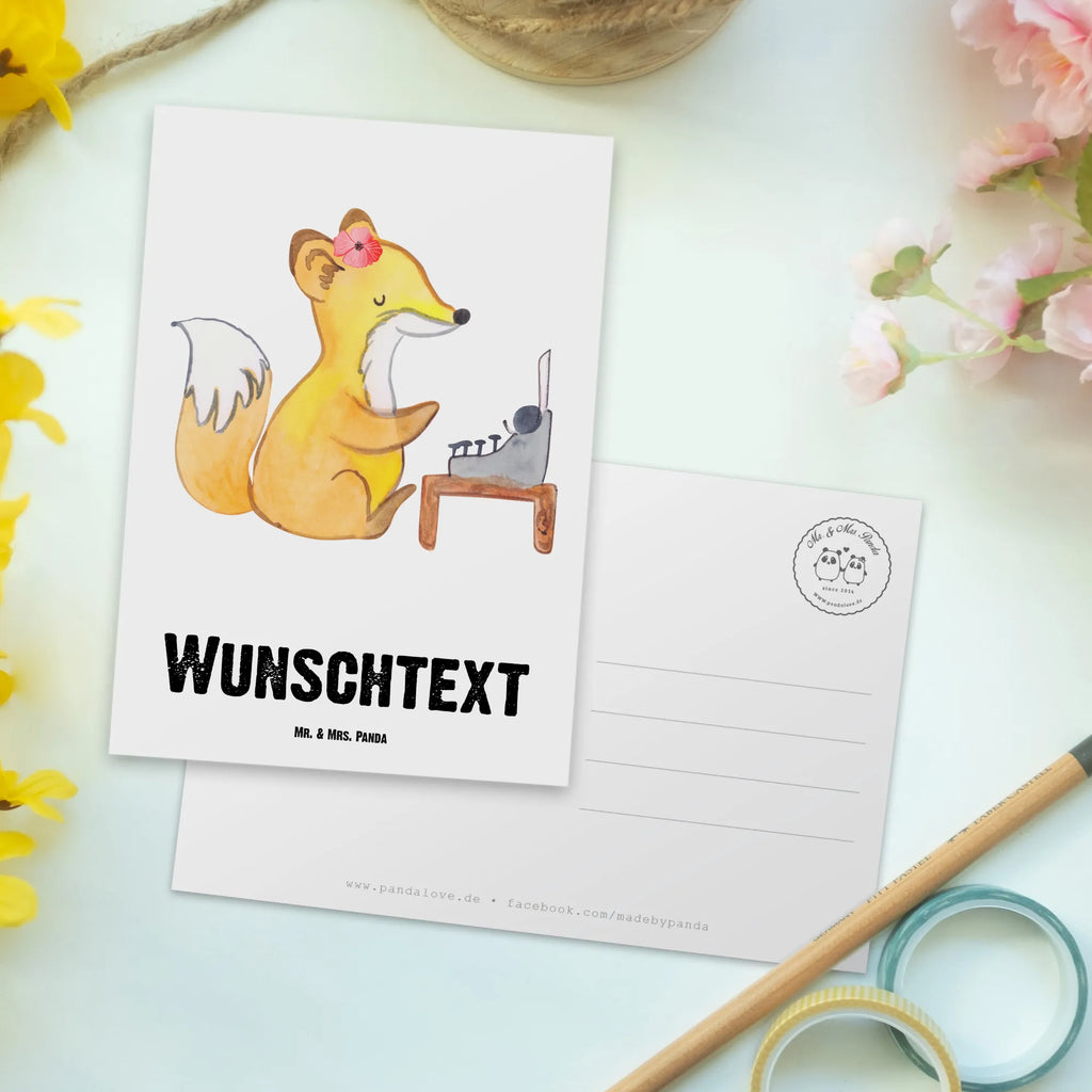 Personalisierte Postkarte Autorin mit Herz Postkarte mit Namen, Postkarte bedrucken, Postkarte mit Wunschtext, Postkarte personalisierbar, Geschenkkarte mit Namen, Grußkarte mit Namen, Karte mit Namen, Einladung mit Namen, Ansichtskarte mit Namen, Geschenkkarte mit Wunschtext, Grußkarte mit Wunschtext, Karte mit Wunschtext, Einladung mit Wunschtext, Ansichtskarte mit Wunschtext, Beruf, Ausbildung, Jubiläum, Abschied, Rente, Kollege, Kollegin, Geschenk, Schenken, Arbeitskollege, Mitarbeiter, Firma, Danke, Dankeschön, Autorin, Buchveröffentlichung, Schriftstellerin, Verlag, Geschichtenschreiber, Hobbyautor