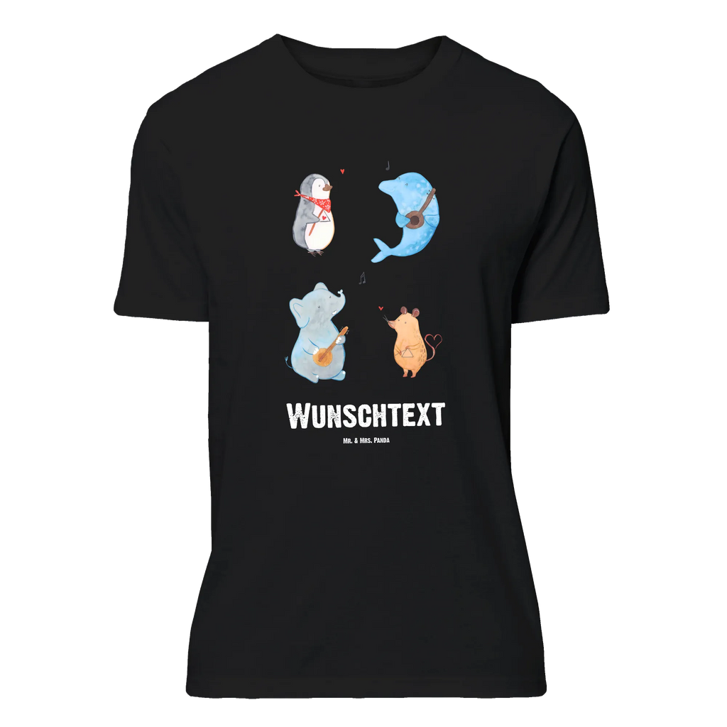 Personalisiertes T-Shirt Big Band T-Shirt Personalisiert, T-Shirt mit Namen, T-Shirt mit Aufruck, Männer, Frauen, Wunschtext, Bedrucken, Tiermotive, Gute Laune, lustige Sprüche, Tiere, Hund, Pinguin, Maus, Elefant, Delfin, Gitarre, Band, Triangel, Musikanten, Musik