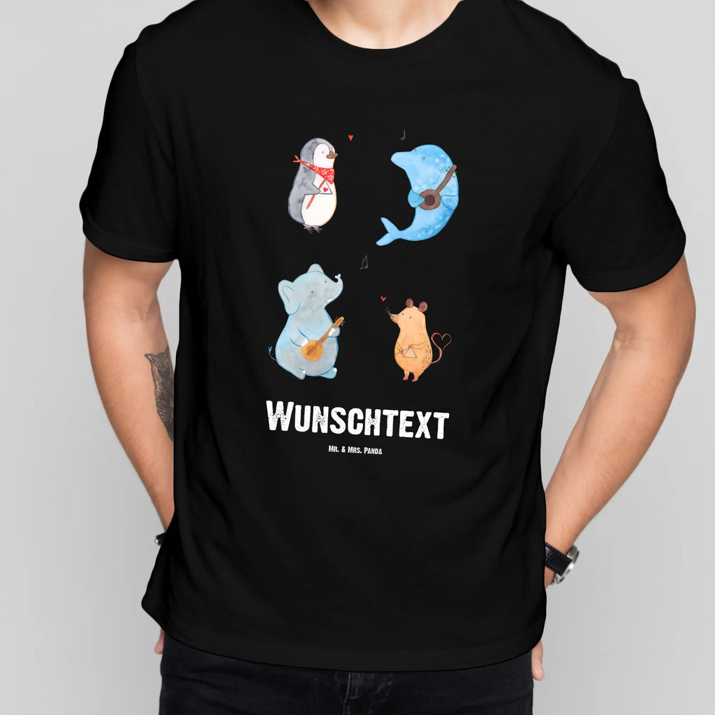 Personalisiertes T-Shirt Big Band T-Shirt Personalisiert, T-Shirt mit Namen, T-Shirt mit Aufruck, Männer, Frauen, Wunschtext, Bedrucken, Tiermotive, Gute Laune, lustige Sprüche, Tiere, Hund, Pinguin, Maus, Elefant, Delfin, Gitarre, Band, Triangel, Musikanten, Musik