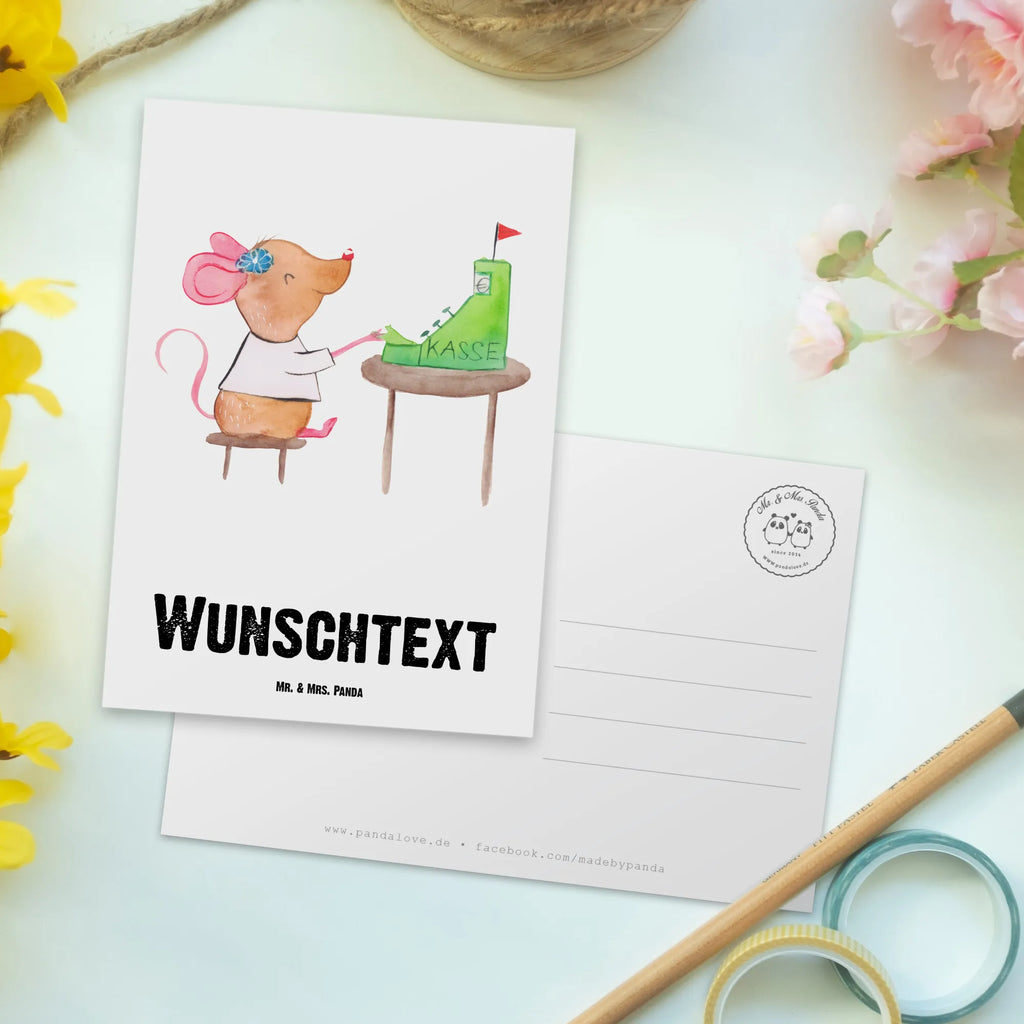 Personalisierte Postkarte Kassiererin mit Herz Postkarte mit Namen, Postkarte bedrucken, Postkarte mit Wunschtext, Postkarte personalisierbar, Geschenkkarte mit Namen, Grußkarte mit Namen, Karte mit Namen, Einladung mit Namen, Ansichtskarte mit Namen, Geschenkkarte mit Wunschtext, Grußkarte mit Wunschtext, Karte mit Wunschtext, Einladung mit Wunschtext, Ansichtskarte mit Wunschtext, Beruf, Ausbildung, Jubiläum, Abschied, Rente, Kollege, Kollegin, Geschenk, Schenken, Arbeitskollege, Mitarbeiter, Firma, Danke, Dankeschön, Kassiererin, Kassenwartin, Mitarbeiterin Kasse