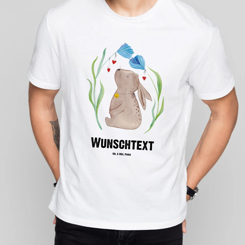 Personalisiertes T-Shirt Hase Blume T-Shirt Personalisiert, T-Shirt mit Namen, T-Shirt mit Aufruck, Männer, Frauen, Wunschtext, Bedrucken, Ostern, Osterhase, Ostergeschenke, Osternest, Osterdeko, Geschenke zu Ostern, Ostern Geschenk, Ostergeschenke Kinder, Ostern Kinder, Hase, Kaninchen, Kind, Taufe, Taufgeschenk, Geburt, Schwangerschaft, erstes Kind, Kindergeburtstag, Geburtstag, Hoffnung, Träume