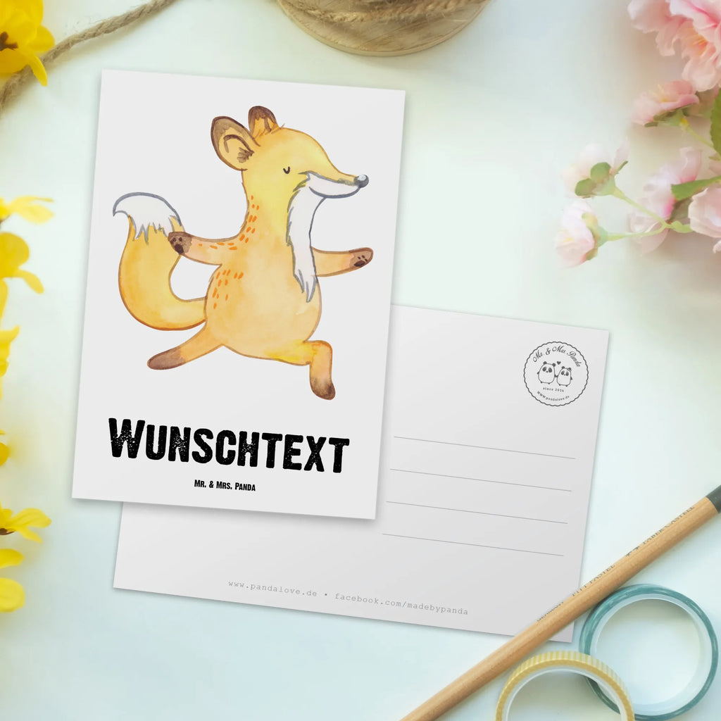 Personalisierte Postkarte Yogalehrer mit Herz Postkarte mit Namen, Postkarte bedrucken, Postkarte mit Wunschtext, Postkarte personalisierbar, Geschenkkarte mit Namen, Grußkarte mit Namen, Karte mit Namen, Einladung mit Namen, Ansichtskarte mit Namen, Geschenkkarte mit Wunschtext, Grußkarte mit Wunschtext, Karte mit Wunschtext, Einladung mit Wunschtext, Ansichtskarte mit Wunschtext, Beruf, Ausbildung, Jubiläum, Abschied, Rente, Kollege, Kollegin, Geschenk, Schenken, Arbeitskollege, Mitarbeiter, Firma, Danke, Dankeschön