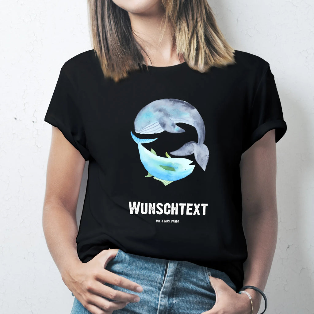 Personalisiertes T-Shirt Walfisch & Thunfisch T-Shirt Personalisiert, T-Shirt mit Namen, T-Shirt mit Aufruck, Männer, Frauen, Wunschtext, Bedrucken, Tiermotive, Gute Laune, lustige Sprüche, Tiere, Wal, Wahl, Tunfisch, Wortwitz lustig, Spruch lustig, Flachwitz, Witz, Spruch des Tages, Flachwitz Geschenk