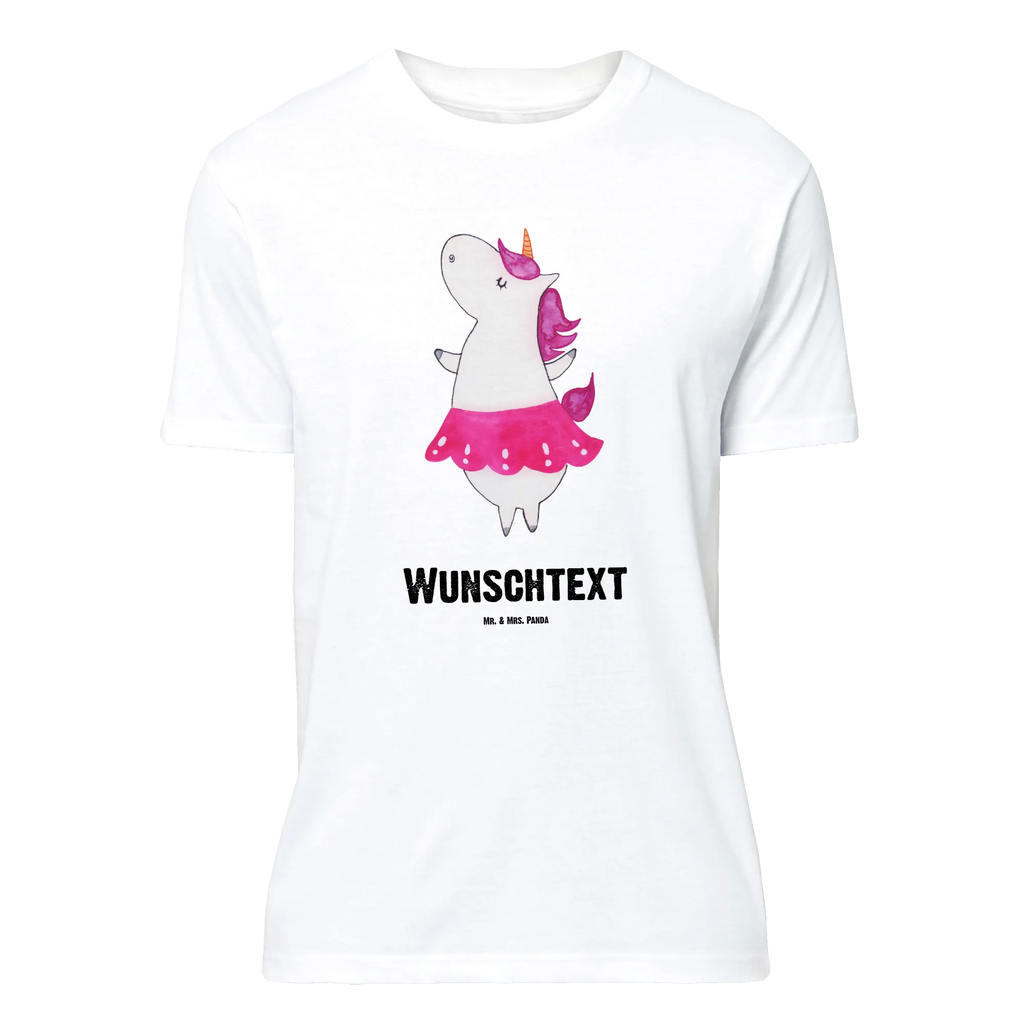 Personalisiertes T-Shirt Einhorn Ballerina T-Shirt Personalisiert, T-Shirt mit Namen, T-Shirt mit Aufruck, Männer, Frauen, Wunschtext, Bedrucken, Einhorn, Einhörner, Einhorn Deko, Unicorn, Tanzen, Ballerina, Party, Wohnung, Spaß, Feiern, Geburtstag, Tänzerin, Lebenslust, Lebensfreude