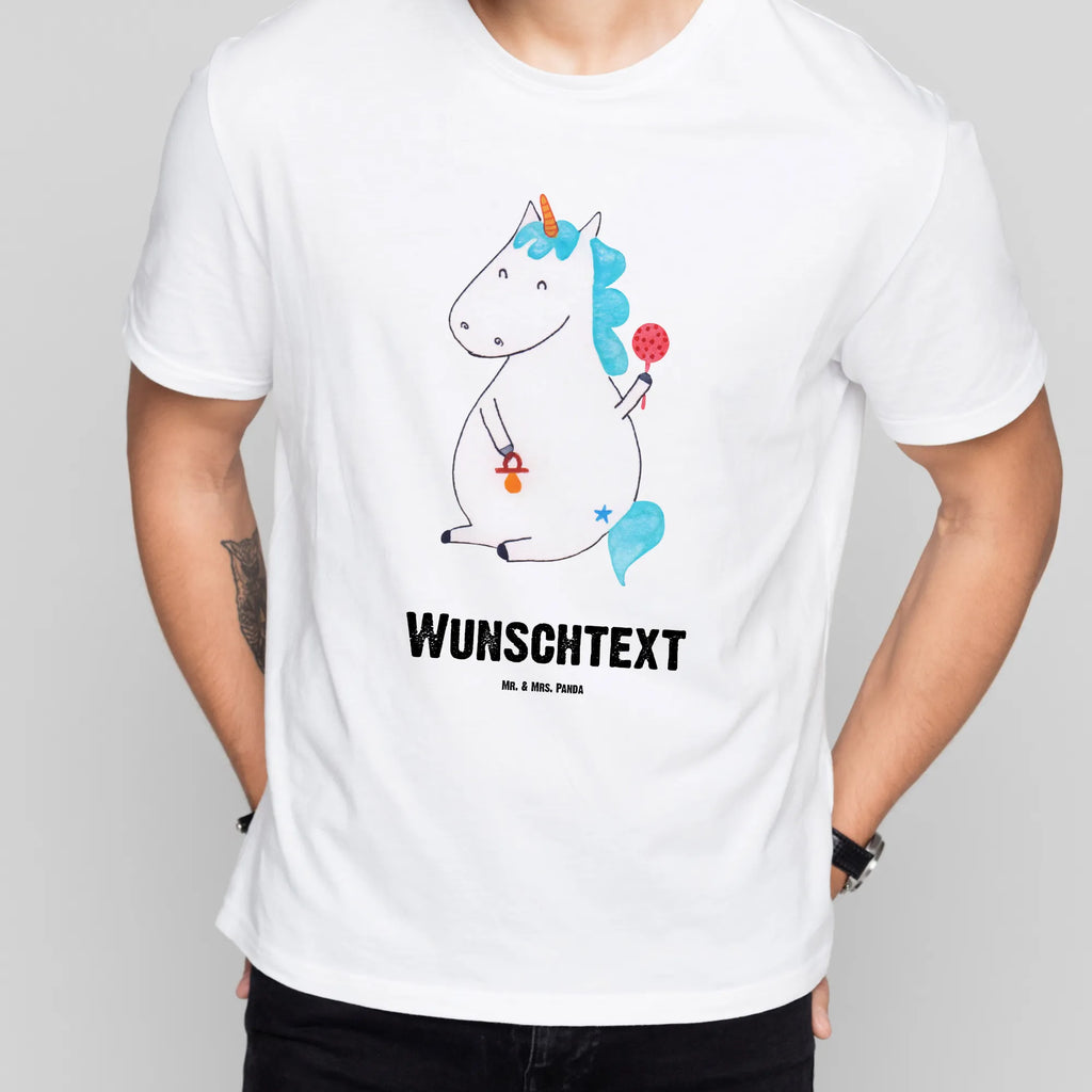 Personalisiertes T-Shirt Einhorn Baby T-Shirt Personalisiert, T-Shirt mit Namen, T-Shirt mit Aufruck, Männer, Frauen, Wunschtext, Bedrucken, Einhorn, Einhörner, Einhorn Deko, Pegasus, Unicorn, Mutter, Geburt, Geburtstag, erstes Kind, Baby, Babyglück, Nachwuchs, Eltern, Party, Kind, Schnuller