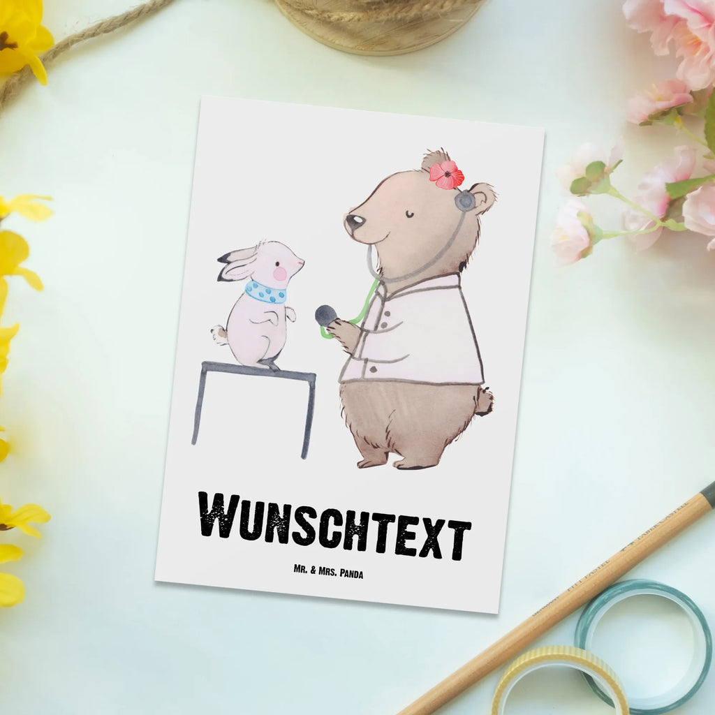 Personalisierte Postkarte Tierheilpraktikerin mit Herz Postkarte mit Namen, Postkarte bedrucken, Postkarte mit Wunschtext, Postkarte personalisierbar, Geschenkkarte mit Namen, Grußkarte mit Namen, Karte mit Namen, Einladung mit Namen, Ansichtskarte mit Namen, Geschenkkarte mit Wunschtext, Grußkarte mit Wunschtext, Karte mit Wunschtext, Einladung mit Wunschtext, Ansichtskarte mit Wunschtext, Beruf, Ausbildung, Jubiläum, Abschied, Rente, Kollege, Kollegin, Geschenk, Schenken, Arbeitskollege, Mitarbeiter, Firma, Danke, Dankeschön