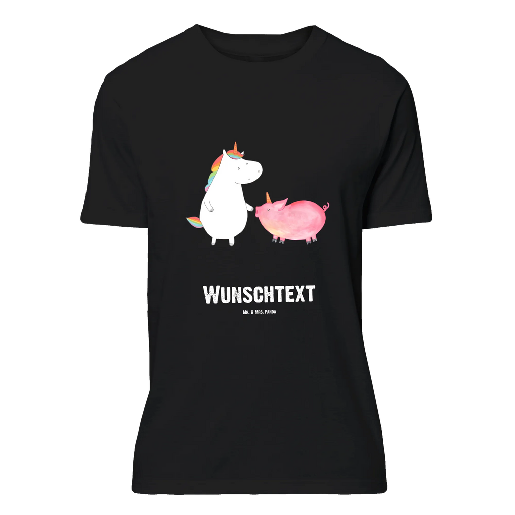 Personalisiertes T-Shirt Einhorn + Schweinhorn T-Shirt Personalisiert, T-Shirt mit Namen, T-Shirt mit Aufruck, Männer, Frauen, Wunschtext, Bedrucken, Einhorn, Einhörner, Einhorn Deko, Unicorn, Freundschaft, Schweinhorn, Schwein, Freundin, Schweinchen