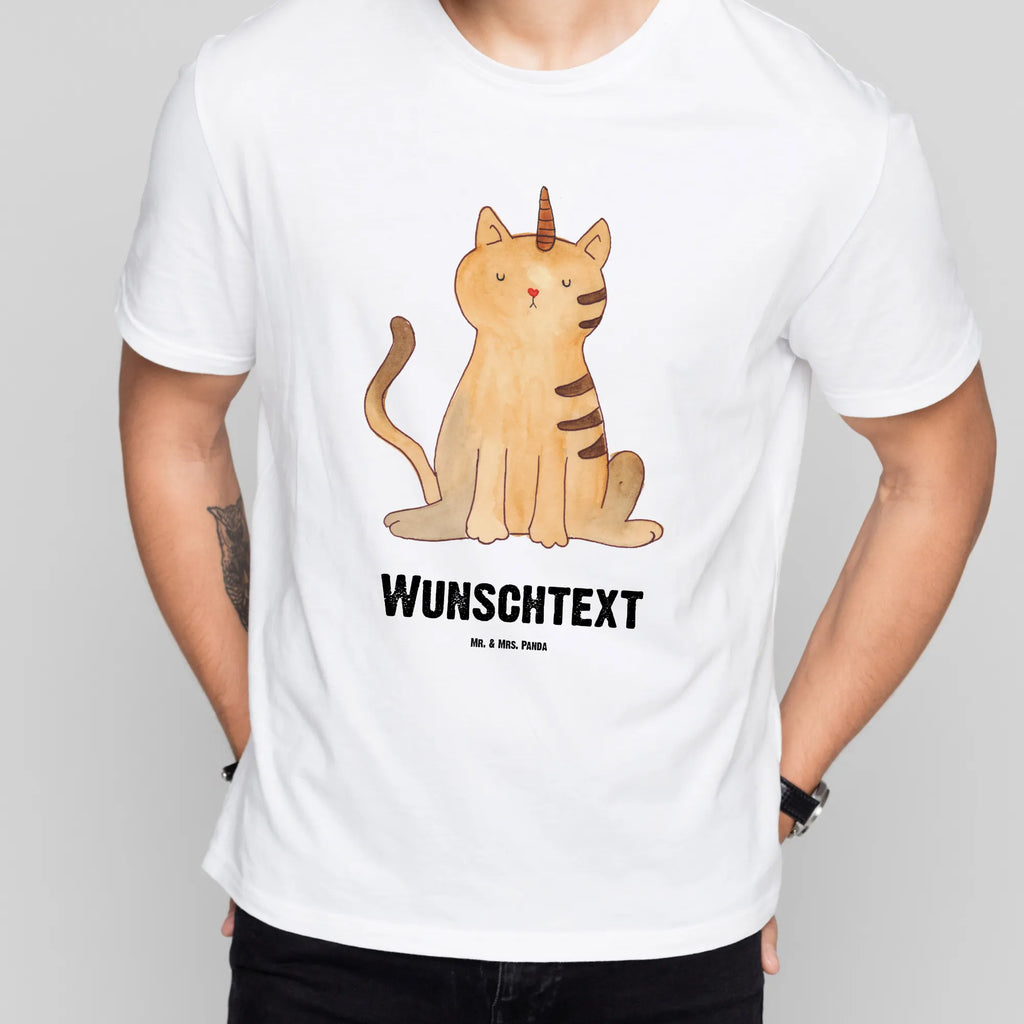 Personalisiertes T-Shirt Einhorn Katze T-Shirt Personalisiert, T-Shirt mit Namen, T-Shirt mit Aufruck, Männer, Frauen, Wunschtext, Bedrucken, Einhorn, Einhörner, Einhorn Deko, Unicorn, Katzer, Mieze, Regenbogen, Glitzer, Einhornpower, Erwachsenwerden, Katze, Katzenhorn, Einhornkatze, Kittyhorn