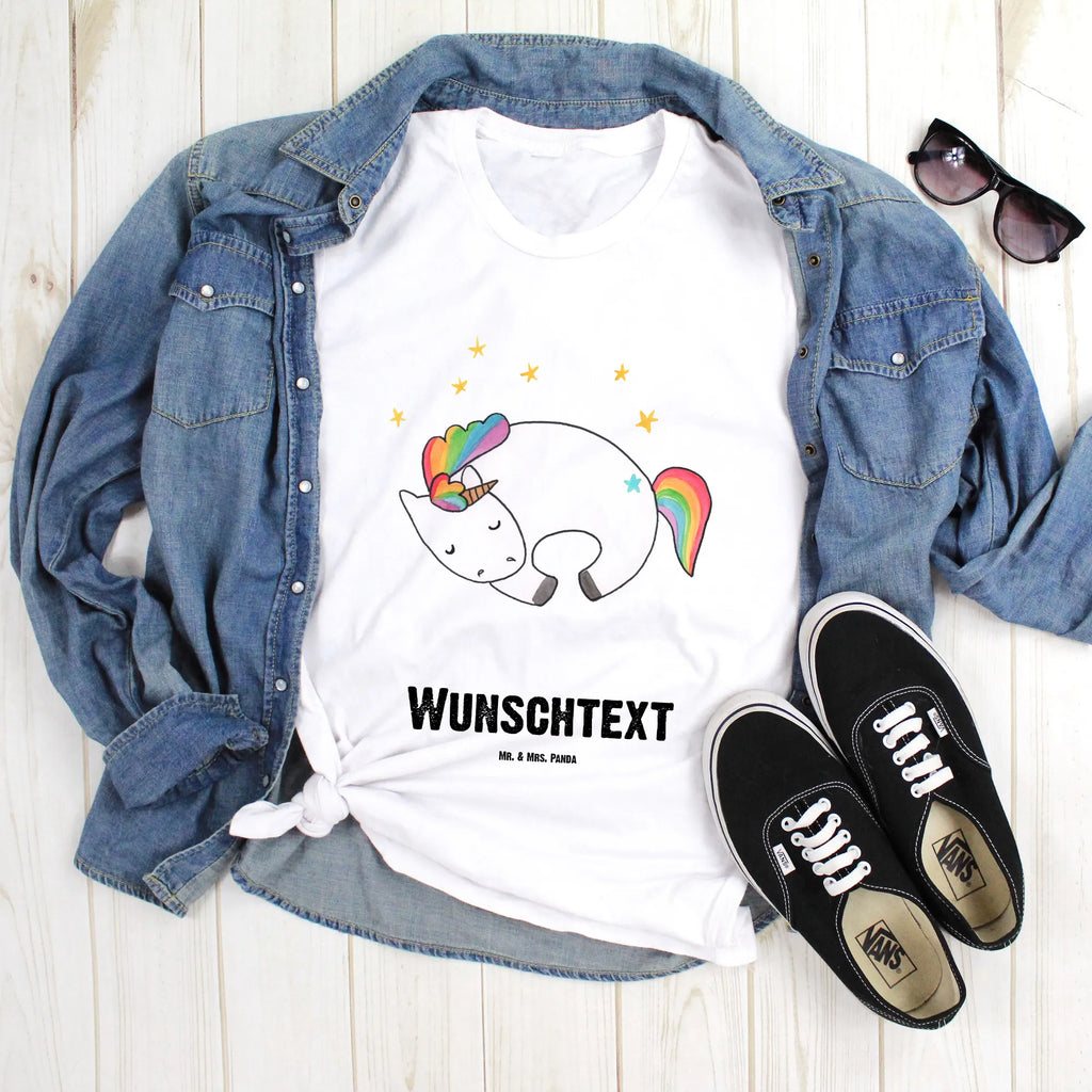 Personalisiertes T-Shirt Einhorn Nacht T-Shirt Personalisiert, T-Shirt mit Namen, T-Shirt mit Aufruck, Männer, Frauen, Wunschtext, Bedrucken, Einhorn, Einhörner, Einhorn Deko, Pegasus, Unicorn, Träume, Traum, unicorn, Realität, Menschen, Geschenk, Ruhe, Freundin