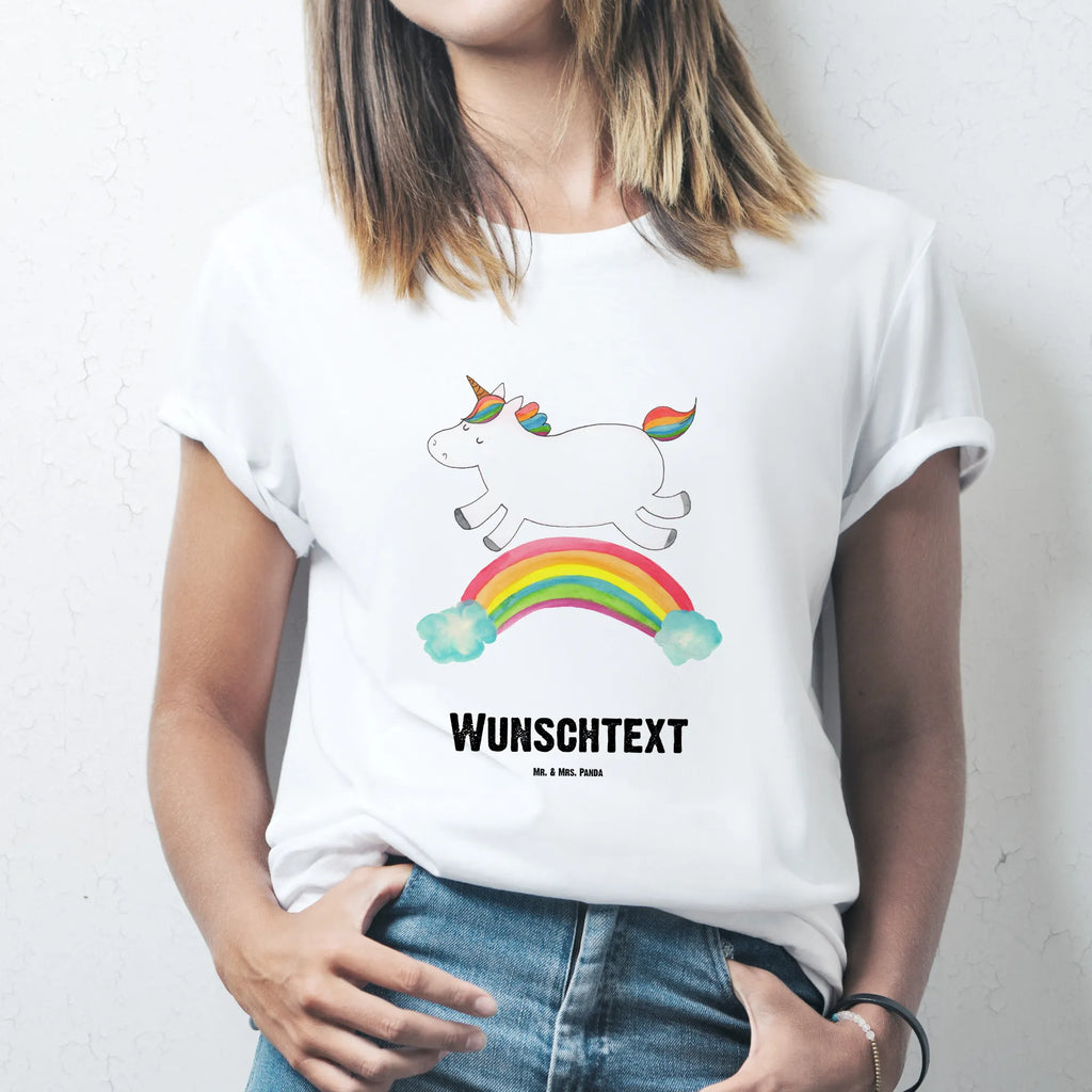 Personalisiertes T-Shirt Einhorn Regenbogen T-Shirt Personalisiert, T-Shirt mit Namen, T-Shirt mit Aufruck, Männer, Frauen, Wunschtext, Bedrucken, Einhorn, Einhörner, Einhorn Deko, Unicorn, Regenbogen, Glitzer, Einhornpower, Erwachsenwerden, Einhornautobahn