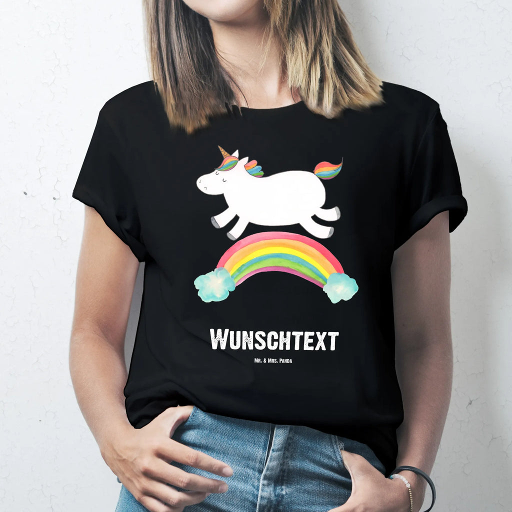 Personalisiertes T-Shirt Einhorn Regenbogen T-Shirt Personalisiert, T-Shirt mit Namen, T-Shirt mit Aufruck, Männer, Frauen, Wunschtext, Bedrucken, Einhorn, Einhörner, Einhorn Deko, Unicorn, Regenbogen, Glitzer, Einhornpower, Erwachsenwerden, Einhornautobahn