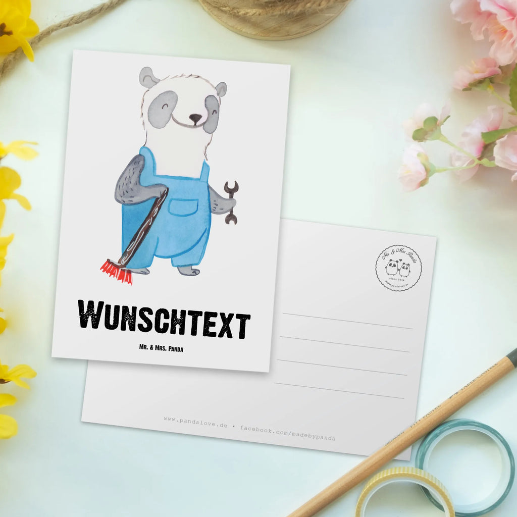 Personalisierte Postkarte Hausmeister mit Herz Postkarte mit Namen, Postkarte bedrucken, Postkarte mit Wunschtext, Postkarte personalisierbar, Geschenkkarte mit Namen, Grußkarte mit Namen, Karte mit Namen, Einladung mit Namen, Ansichtskarte mit Namen, Geschenkkarte mit Wunschtext, Grußkarte mit Wunschtext, Karte mit Wunschtext, Einladung mit Wunschtext, Ansichtskarte mit Wunschtext, Beruf, Ausbildung, Jubiläum, Abschied, Rente, Kollege, Kollegin, Geschenk, Schenken, Arbeitskollege, Mitarbeiter, Firma, Danke, Dankeschön, Hausmeister, Concierge, Hausverwalter, Facility Manager