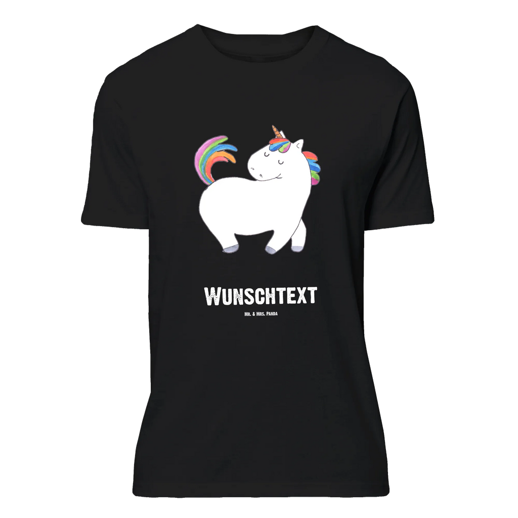 Personalisiertes T-Shirt Einhorn stolzierend T-Shirt Personalisiert, T-Shirt mit Namen, T-Shirt mit Aufruck, Männer, Frauen, Wunschtext, Bedrucken, Einhorn, Einhörner, Einhorn Deko, Unicorn, stolz, anders, bunt, Pferd, Reiter, Reiten, Freundin, Geschenk