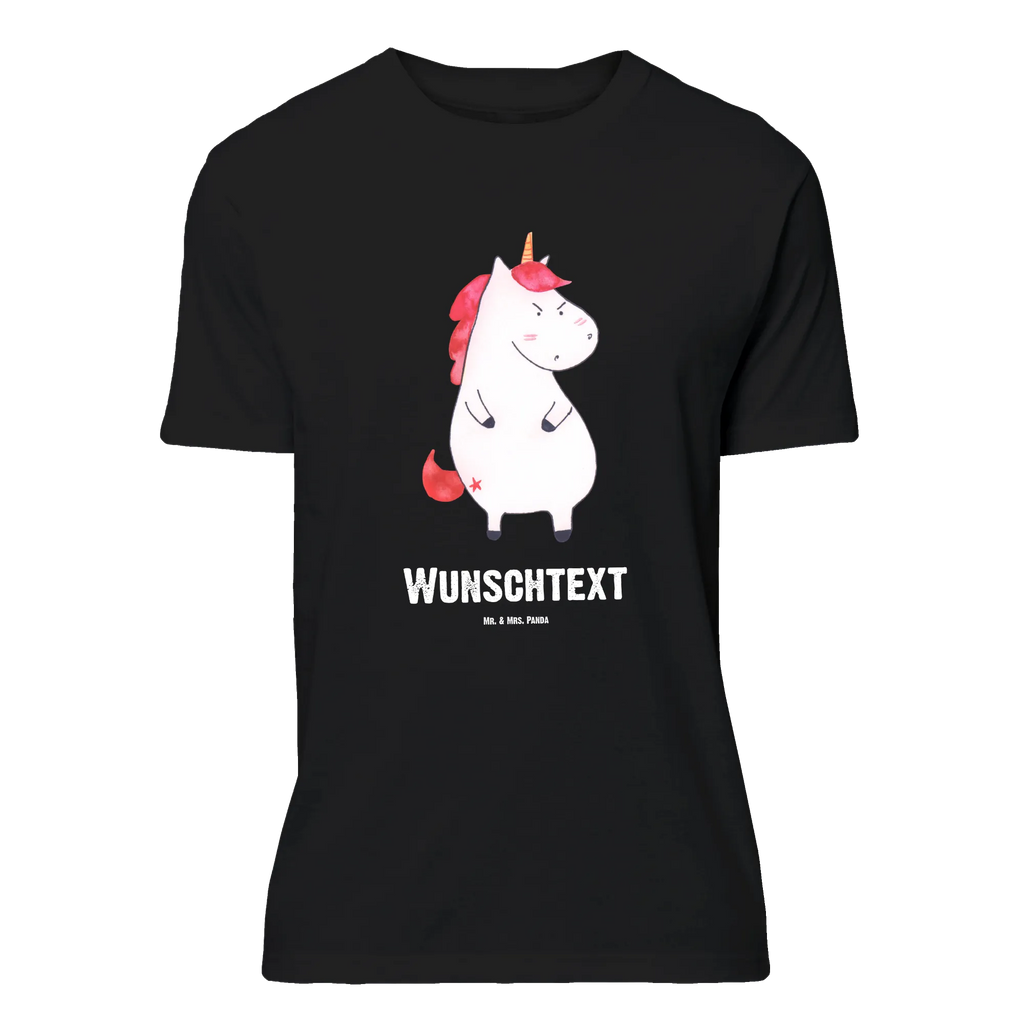 Personalisiertes T-Shirt Einhorn Wut T-Shirt Personalisiert, T-Shirt mit Namen, T-Shirt mit Aufruck, Männer, Frauen, Wunschtext, Bedrucken, Einhorn, Einhörner, Einhorn Deko, Unicorn, Realität, Ansage, lustlos, nein, Büro, Arbeit, wütend, dumme Fragen, lustig, Spaß, Geschenk