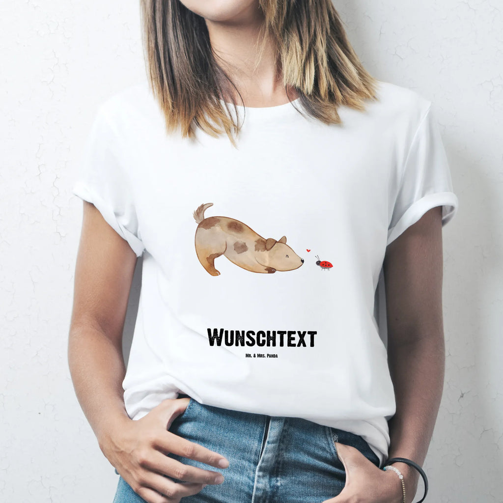 Personalisiertes T-Shirt Hund Marienkäfer T-Shirt Personalisiert, T-Shirt mit Namen, T-Shirt mit Aufruck, Männer, Frauen, Wunschtext, Bedrucken, Hund, Hundemotiv, Haustier, Hunderasse, Tierliebhaber, Hundebesitzer, Sprüche, Hunde, Hundespruch, Marienkäfer, Mischling, Mischlinghund