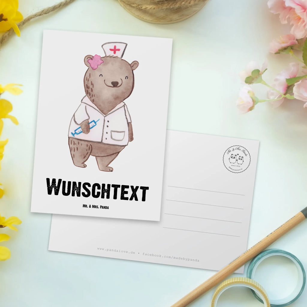 Personalisierte Postkarte Anästhesistin mit Herz Postkarte mit Namen, Postkarte bedrucken, Postkarte mit Wunschtext, Postkarte personalisierbar, Geschenkkarte mit Namen, Grußkarte mit Namen, Karte mit Namen, Einladung mit Namen, Ansichtskarte mit Namen, Geschenkkarte mit Wunschtext, Grußkarte mit Wunschtext, Karte mit Wunschtext, Einladung mit Wunschtext, Ansichtskarte mit Wunschtext, Beruf, Ausbildung, Jubiläum, Abschied, Rente, Kollege, Kollegin, Geschenk, Schenken, Arbeitskollege, Mitarbeiter, Firma, Danke, Dankeschön, Anästhesistin, Narkoseärztin, Anästhesie, Krankenhaus, Studium