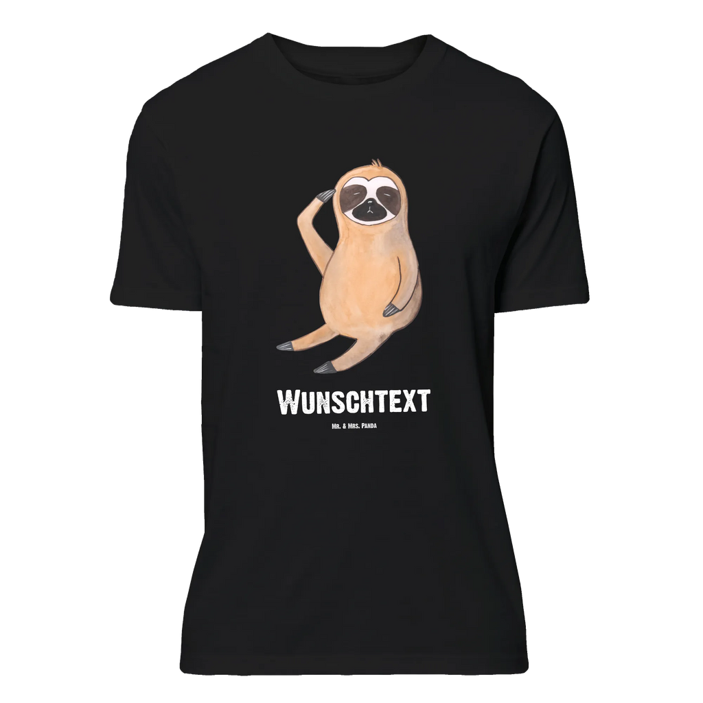 Personalisiertes T-Shirt Faultier Vogel zeigen T-Shirt Personalisiert, T-Shirt mit Namen, T-Shirt mit Aufruck, Männer, Frauen, Wunschtext, Bedrucken, Faultier, Faultier Geschenk, Faultier Deko, Faultiere, faul, Lieblingstier, Spinner, früher Vogel, der frühe Vogel, Frühaufsteher, Morgenmuffel, Vogel, Faultierwelt