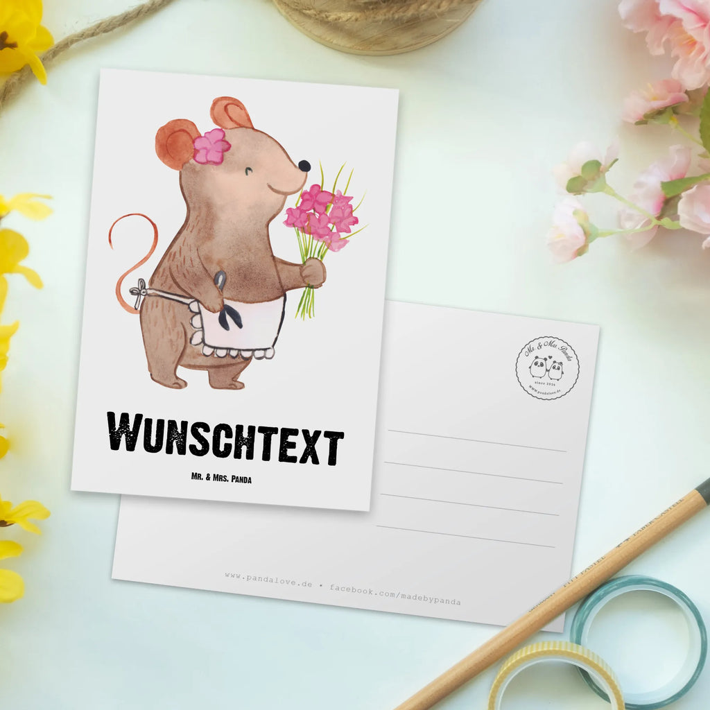 Personalisierte Postkarte Floristin Herz Postkarte mit Namen, Postkarte bedrucken, Postkarte mit Wunschtext, Postkarte personalisierbar, Geschenkkarte mit Namen, Grußkarte mit Namen, Karte mit Namen, Einladung mit Namen, Ansichtskarte mit Namen, Geschenkkarte mit Wunschtext, Grußkarte mit Wunschtext, Karte mit Wunschtext, Einladung mit Wunschtext, Ansichtskarte mit Wunschtext, Beruf, Ausbildung, Jubiläum, Abschied, Rente, Kollege, Kollegin, Geschenk, Schenken, Arbeitskollege, Mitarbeiter, Firma, Danke, Dankeschön, Blumenhändlerin, Floristin, Blumenlanden, Blumenprofi