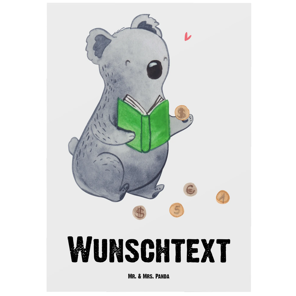 Personalisierte Postkarte Koala Münzen sammeln Postkarte mit Namen, Postkarte bedrucken, Postkarte mit Wunschtext, Postkarte personalisierbar, Geschenkkarte mit Namen, Grußkarte mit Namen, Karte mit Namen, Einladung mit Namen, Ansichtskarte mit Namen, Geschenkkarte mit Wunschtext, Grußkarte mit Wunschtext, Karte mit Wunschtext, Einladung mit Wunschtext, Ansichtskarte mit Wunschtext, Geschenk, Sport, Sportart, Hobby, Schenken, Danke, Dankeschön, Auszeichnung, Gewinn, Sportler, Münzen sammeln, Numismatik, Münzen aus aller Welt