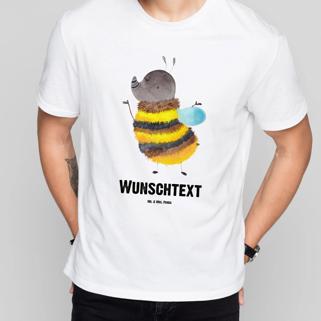 Personalisiertes T-Shirt Hummel flauschig T-Shirt Personalisiert, T-Shirt mit Namen, T-Shirt mit Aufruck, Männer, Frauen, Wunschtext, Bedrucken, Tiermotive, Gute Laune, lustige Sprüche, Tiere, Hummel, Flauschig, Biene, Blume, Natur