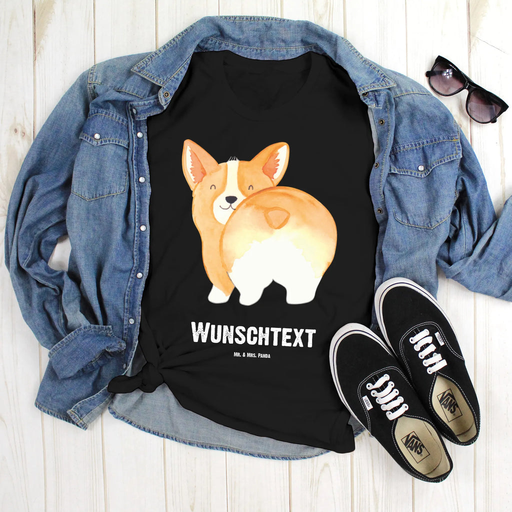 Personalisiertes T-Shirt Corgie Po T-Shirt Personalisiert, T-Shirt mit Namen, T-Shirt mit Aufruck, Männer, Frauen, Wunschtext, Bedrucken, Hund, Hundemotiv, Haustier, Hunderasse, Tierliebhaber, Hundebesitzer, Sprüche, Corgie, Hundeliebe, Motivation, Selbstliebe, Spruch