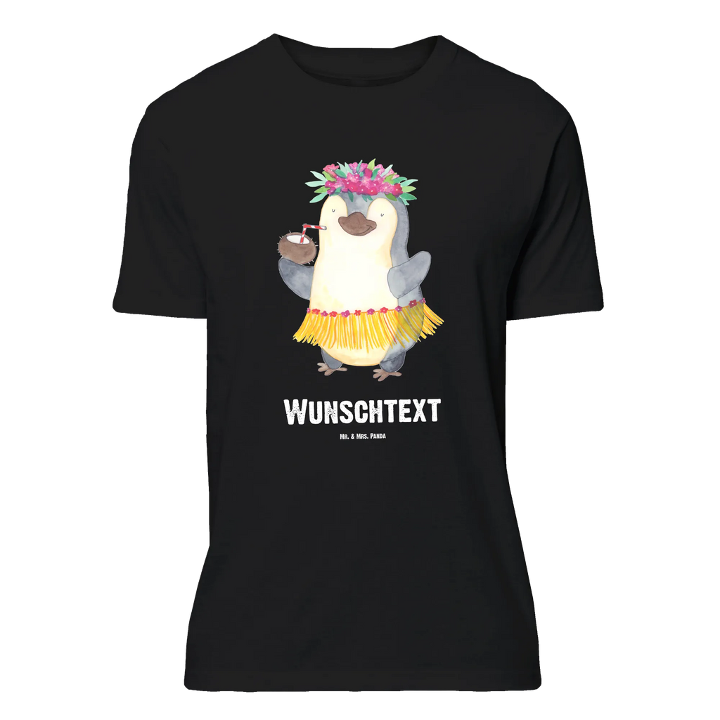 Personalisiertes T-Shirt Pinguin Kokosnuss T-Shirt Personalisiert, T-Shirt mit Namen, T-Shirt mit Aufruck, Männer, Frauen, Wunschtext, Bedrucken, Pinguin, Aloha, Hawaii, Urlaub, Kokosnuss, Pinguine