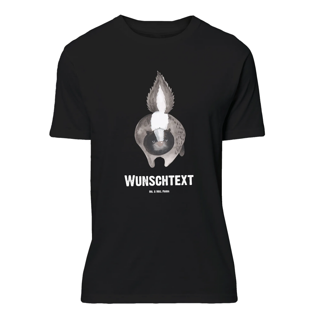 Personalisiertes T-Shirt Stinktier Angriff T-Shirt Personalisiert, T-Shirt mit Namen, T-Shirt mit Aufruck, Männer, Frauen, Wunschtext, Bedrucken, Stinktier, Skunk, Wildtier, Raubtier, Stinker, Stinki, wütend, Drohung