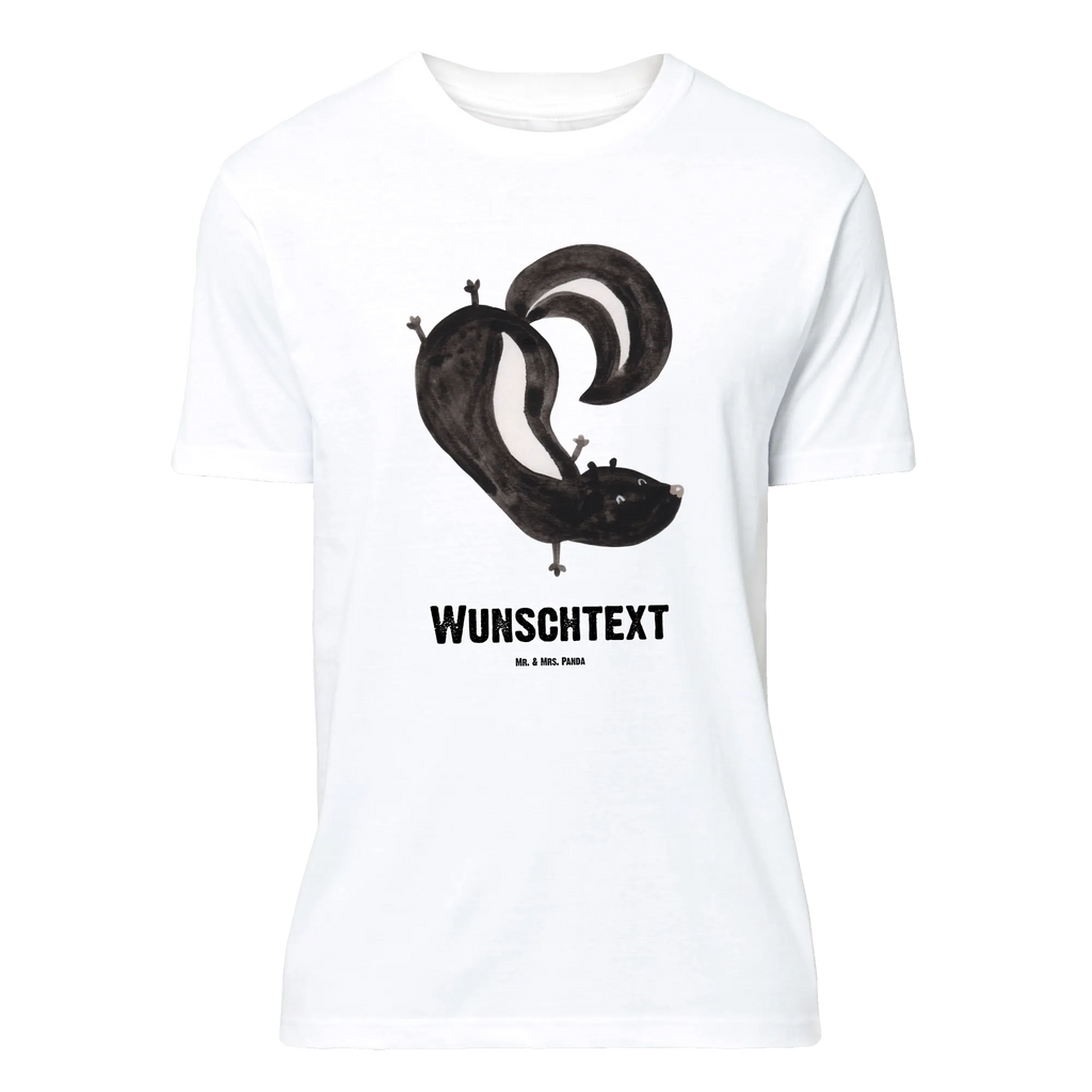 Personalisiertes T-Shirt Stinktier Handstand T-Shirt Personalisiert, T-Shirt mit Namen, T-Shirt mit Aufruck, Männer, Frauen, Wunschtext, Bedrucken, Stinktier, Skunk, Wildtier, Raubtier, Stinker, Stinki, Spielplatz, verpielt, Kind