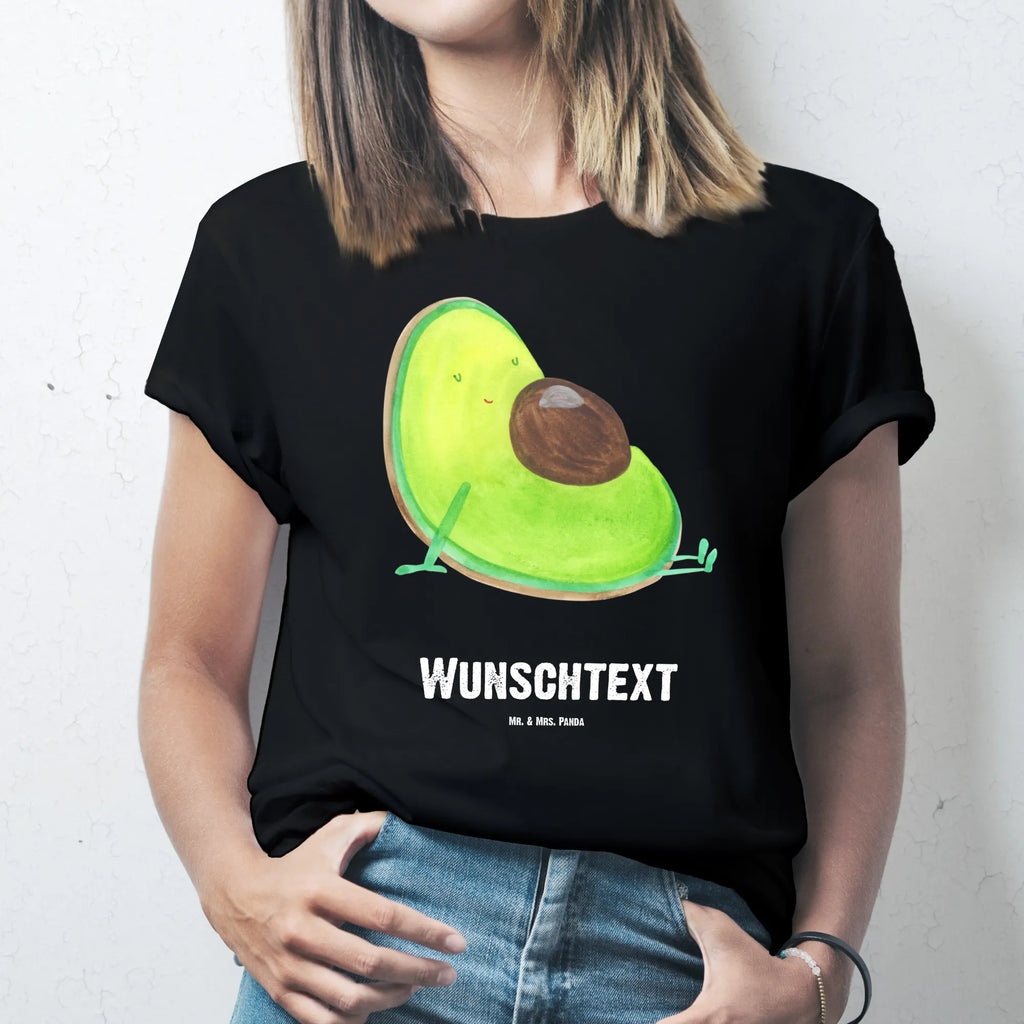 Personalisiertes T-Shirt Avocado schwanger T-Shirt Personalisiert, T-Shirt mit Namen, T-Shirt mit Aufruck, Männer, Frauen, Wunschtext, Bedrucken, Avocado, Veggie, Vegan, Gesund, schwanger, Schwangerschaft, Babyparty, Babyshower