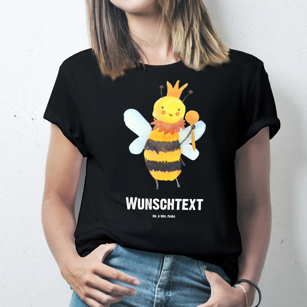 Personalisiertes T-Shirt Biene König T-Shirt Personalisiert, T-Shirt mit Namen, T-Shirt mit Aufruck, Männer, Frauen, Wunschtext, Bedrucken, Biene, Wespe, Hummel