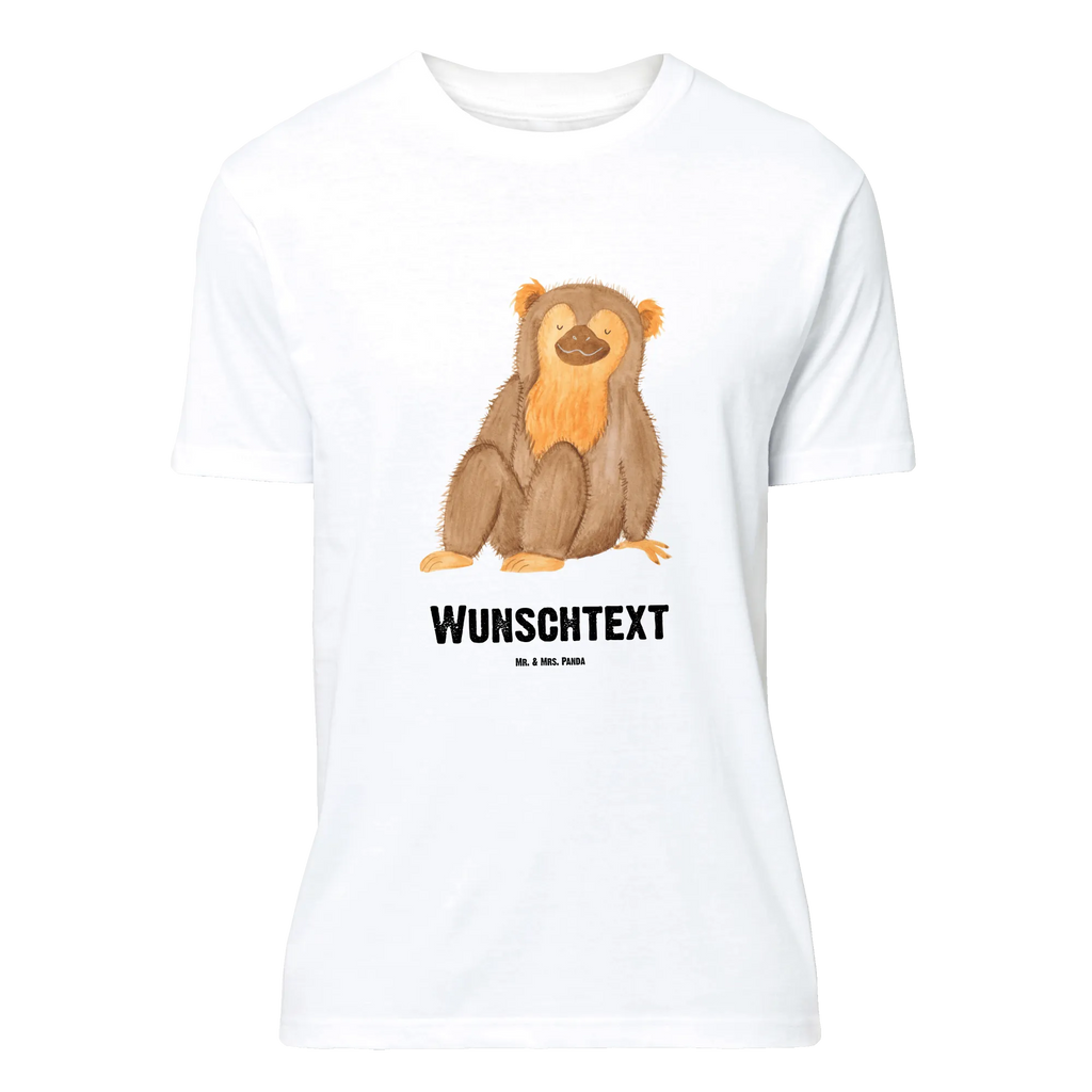 Personalisiertes T-Shirt Affe T-Shirt Personalisiert, T-Shirt mit Namen, T-Shirt mit Aufruck, Männer, Frauen, Wunschtext, Bedrucken, Afrika, Wildtiere, Affe, Äffchen, Affen, Selbstliebe, Respekt, Motivation, Selbstachtung, Liebe, Selbstbewusstsein, Selfcare