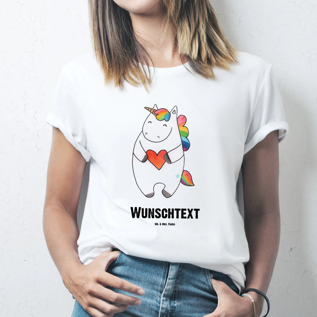 Personalisiertes T-Shirt Einhorn Herz T-Shirt Personalisiert, T-Shirt mit Namen, T-Shirt mit Aufruck, Männer, Frauen, Wunschtext, Bedrucken, Einhorn, Einhörner, Einhorn Deko, Pegasus, Unicorn, Herz, schlimm, böse, witzig, lustig, Freundin, anders, bunt