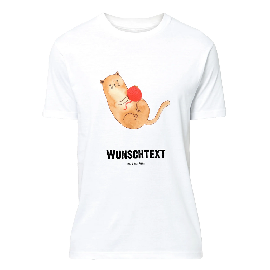 Personalisiertes T-Shirt Katzen Wollknäul T-Shirt Personalisiert, T-Shirt mit Namen, T-Shirt mit Aufruck, Männer, Frauen, Wunschtext, Bedrucken, Katze, Katzenmotiv, Katzenfan, Katzendeko, Katzenfreund, Katzenliebhaber, Katzenprodukte, Katzenartikel, Katzenaccessoires, Katzensouvenirs, Katzenliebhaberprodukte, Katzenmotive, Katzen, Kater, Mietze, Cat, Cats, Katzenhalter, Katzenbesitzerin, Haustier, Wollknäuel, Wolle, Spielen, Spiel, verspielt