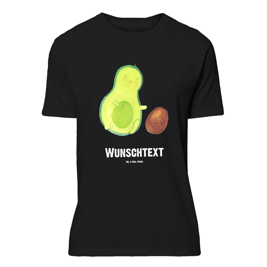 Personalisiertes T-Shirt Avocado rollt Kern T-Shirt Personalisiert, T-Shirt mit Namen, T-Shirt mit Aufruck, Männer, Frauen, Wunschtext, Bedrucken, Avocado, Veggie, Vegan, Gesund, Avocados, Schwanger, Geburt, Geburtstag, Säugling, Kind, erstes Kind, zur Geburt, Schwangerschaft, Babyparty, Baby, große Liebe, Liebe, Love