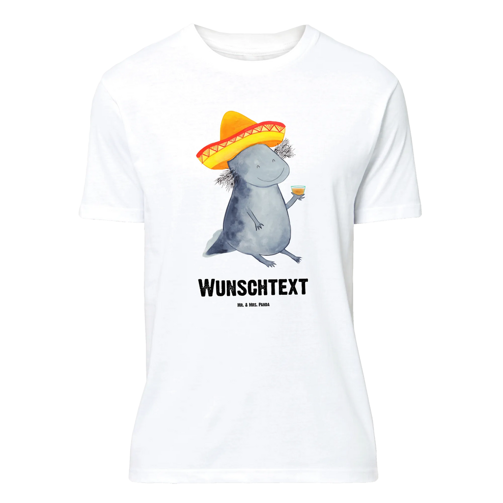 Personalisiertes T-Shirt Axolotl Tequila T-Shirt Personalisiert, T-Shirt mit Namen, T-Shirt mit Aufruck, Männer, Frauen, Wunschtext, Bedrucken, Axolotl, Molch, Mexico, Mexiko, Sombrero, Zitrone, Tequila, Motivation, Spruch, Schwanzlurch, Lurch, Lurche, Axolot, Feuerdrache, Feuersalamander