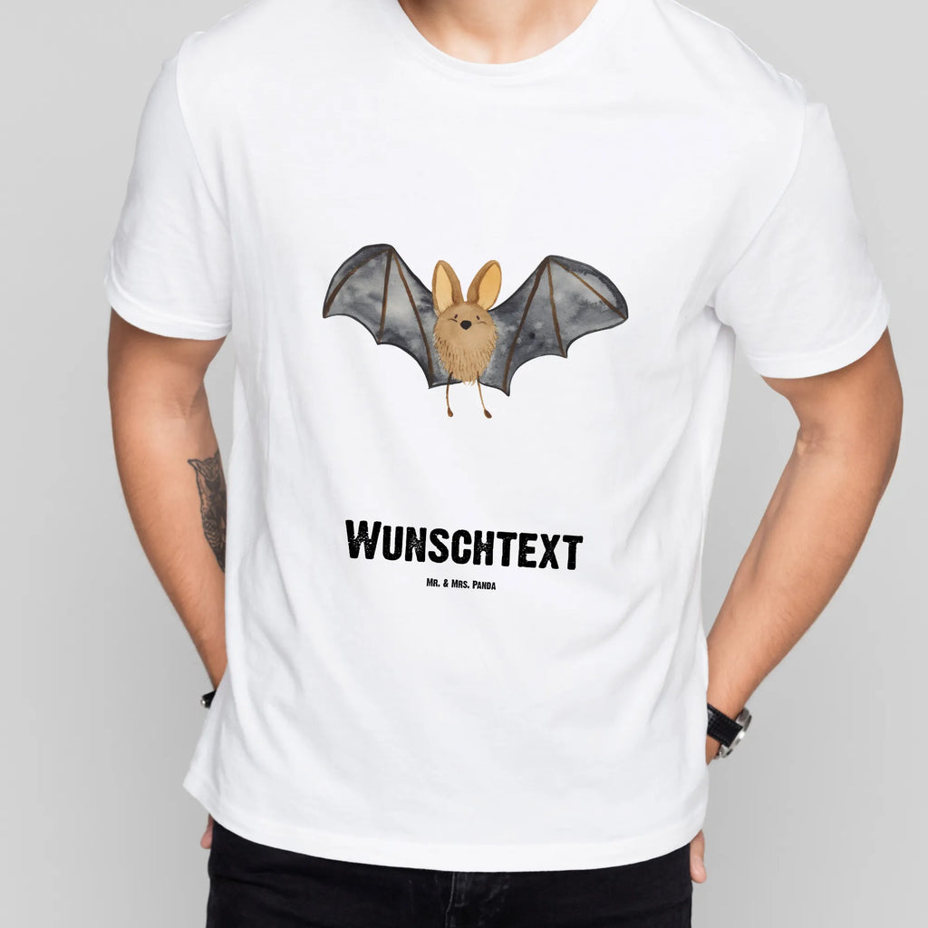 Personalisiertes T-Shirt Fledermaus Flügel T-Shirt Personalisiert, T-Shirt mit Namen, T-Shirt mit Aufruck, Männer, Frauen, Wunschtext, Bedrucken, Tiermotive, Gute Laune, lustige Sprüche, Tiere