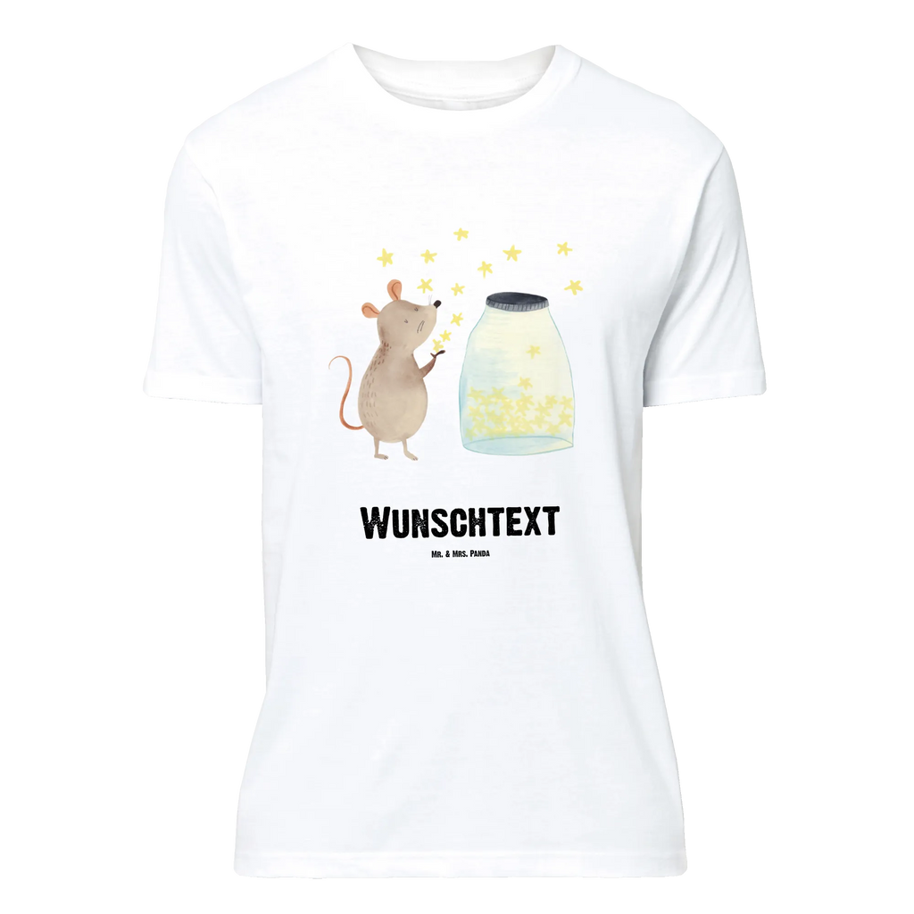 Personalisiertes T-Shirt Maus Sterne T-Shirt Personalisiert, T-Shirt mit Namen, T-Shirt mit Aufruck, Männer, Frauen, Wunschtext, Bedrucken, Tiermotive, Gute Laune, lustige Sprüche, Tiere, Maus, Sterne, Wunsch, Kind, Taufe, Taufgeschenk, Geburt, Schwangerschaft, erstes Kind, Kindergeburtstag, Geburtstag, Hoffnung, Träume