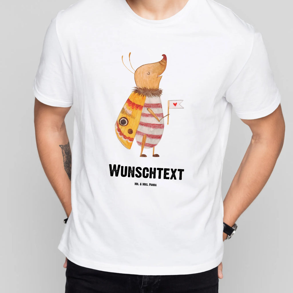 Personalisiertes T-Shirt Nachtfalter mit Fähnchen T-Shirt Personalisiert, T-Shirt mit Namen, T-Shirt mit Aufruck, Männer, Frauen, Wunschtext, Bedrucken, Tiermotive, Gute Laune, lustige Sprüche, Tiere, Nachtfalter, Käfer, Spruch lustig, Spruch witzig, süß, niedlich, Küche Deko, Was kostet die Welt