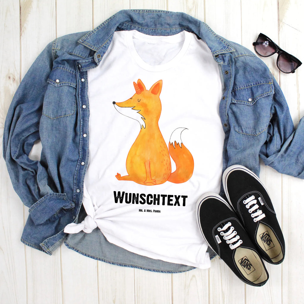 Personalisiertes T-Shirt Fuchshörnchen T-Shirt Personalisiert, T-Shirt mit Namen, T-Shirt mit Aufruck, Männer, Frauen, Wunschtext, Bedrucken, Einhorn, Einhörner, Einhorn Deko, Pegasus, Unicorn, Fuchs, Unicorns, Fuchshörnchen, Fuchshorn, Foxycorn, Füchse