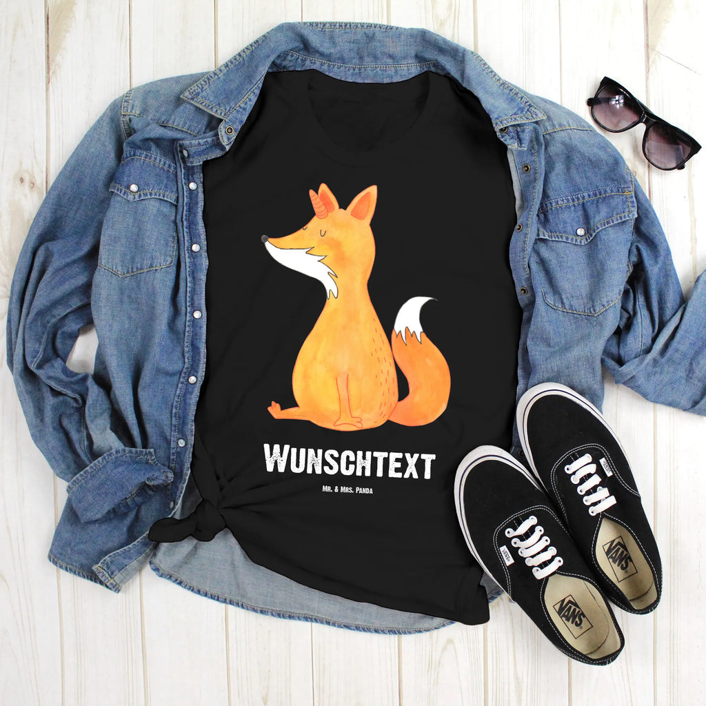 Personalisiertes T-Shirt Fuchshörnchen T-Shirt Personalisiert, T-Shirt mit Namen, T-Shirt mit Aufruck, Männer, Frauen, Wunschtext, Bedrucken, Einhorn, Einhörner, Einhorn Deko, Pegasus, Unicorn, Fuchs, Unicorns, Fuchshörnchen, Fuchshorn, Foxycorn, Füchse