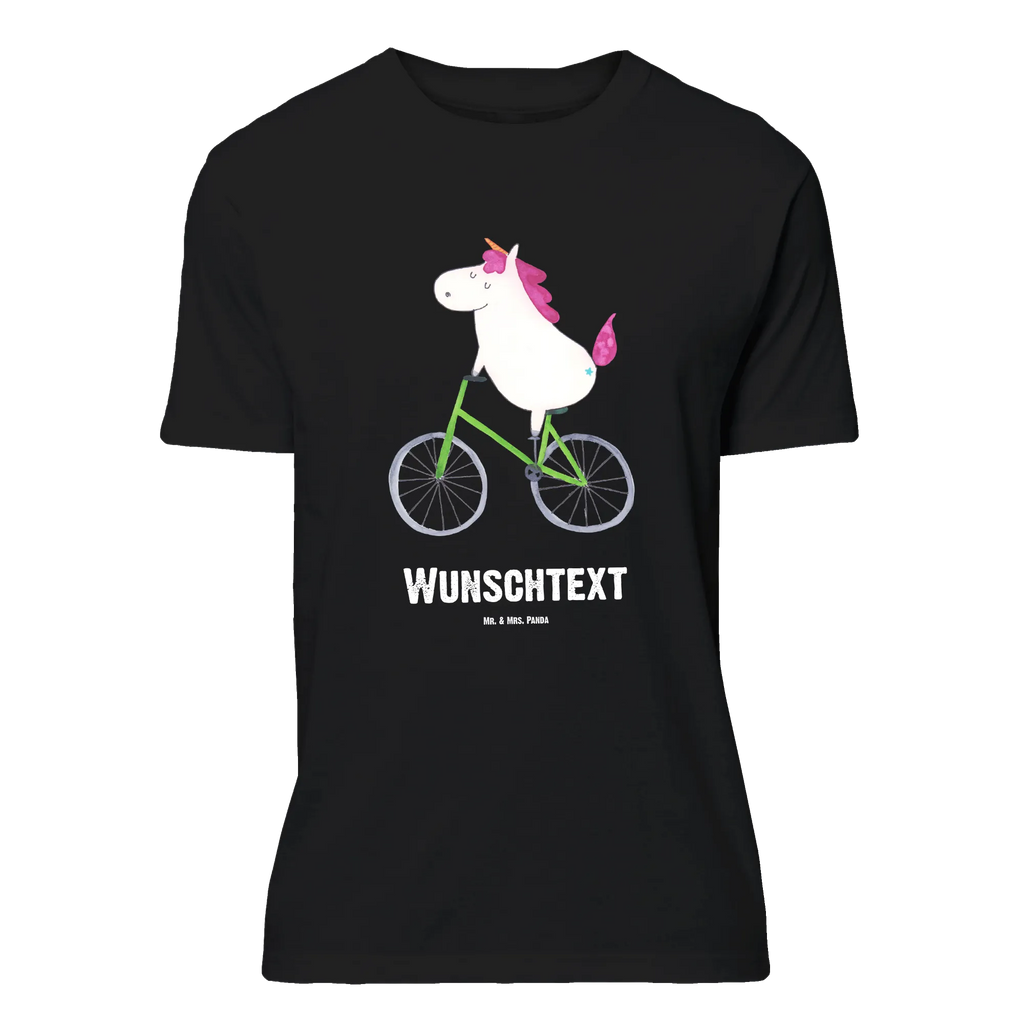 Personalisiertes T-Shirt Einhorn Radfahrer T-Shirt Personalisiert, T-Shirt mit Namen, T-Shirt mit Aufruck, Männer, Frauen, Wunschtext, Bedrucken, Einhorn, Einhörner, Einhorn Deko, Pegasus, Unicorn, Radfahren, Radfahrer, Rad, Bike, Feenstaub, Konfetti, Luxusproblem, Kummer, Liebeskummer