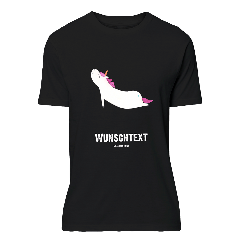 Personalisiertes T-Shirt Einhorn Yoga T-Shirt Personalisiert, T-Shirt mit Namen, T-Shirt mit Aufruck, Männer, Frauen, Wunschtext, Bedrucken, Einhorn, Einhörner, Einhorn Deko, Pegasus, Unicorn, Yoga, Namaste, Achtsamkeit, Entspannung, Joga, Yogamatte, Sport, lustig, witzig, süß