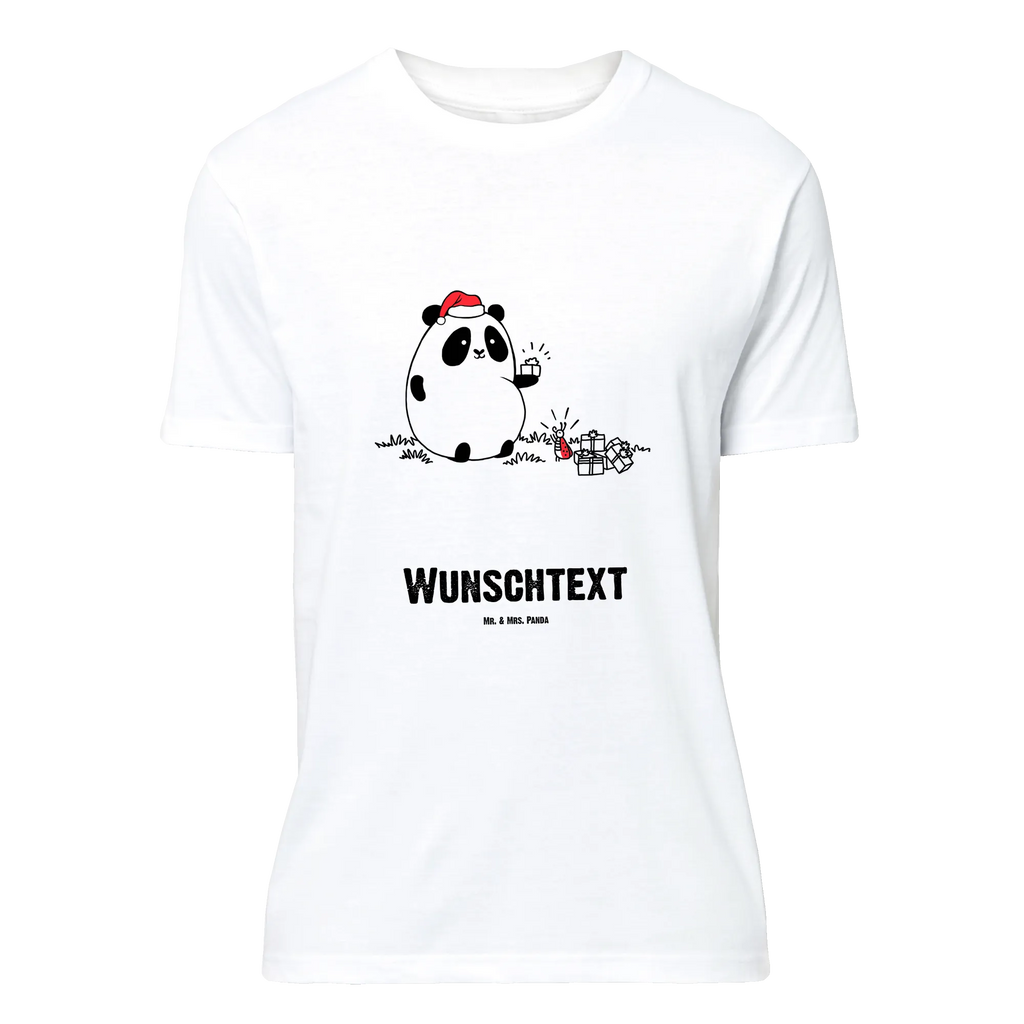 Personalisiertes T-Shirt Panda Weihnachtsgeschenk T-Shirt Personalisiert, T-Shirt mit Namen, T-Shirt mit Aufruck, Männer, Frauen