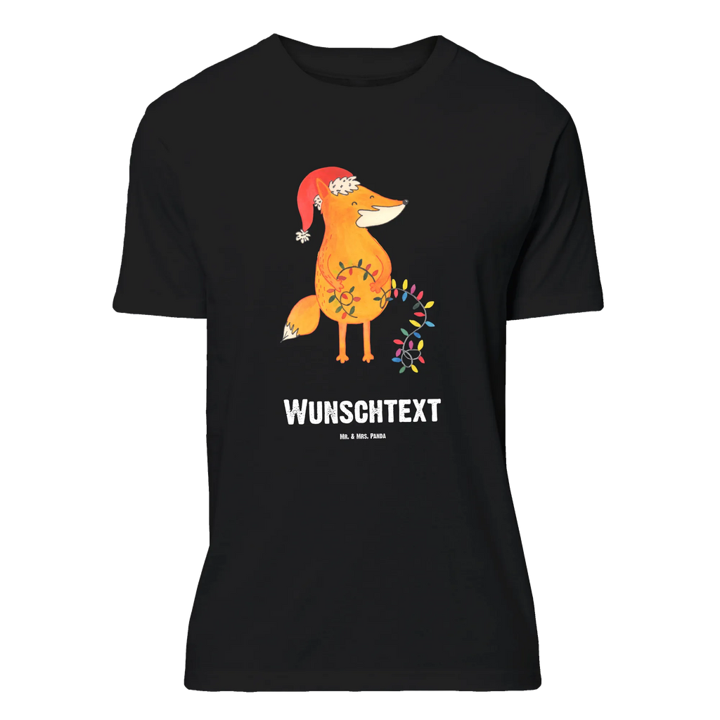 Personalisiertes T-Shirt Fuchs Weihnachten T-Shirt Personalisiert, T-Shirt mit Namen, T-Shirt mit Aufruck, Männer, Frauen, Wunschtext, Bedrucken, Winter, Weihnachten, Weihnachtsdeko, Nikolaus, Advent, Heiligabend, Wintermotiv, Fuchs, Füchse, Spruch schön, Geschenk Weihnachten, Weihnachtsmann, Weihnachtszeit